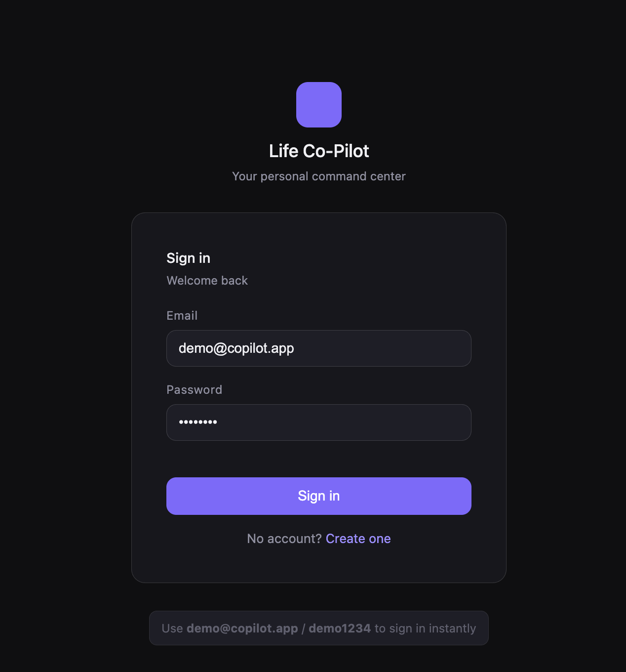 Life Copilot -digital assistant